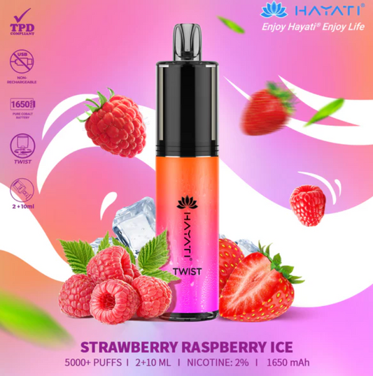 Strawberry Raspberry Ice 5000 puffs