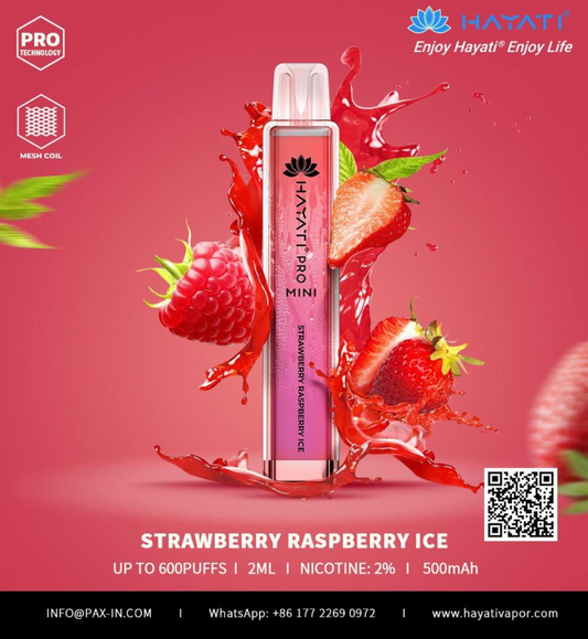 Strawberry Raspberry Ice 600 Puffs