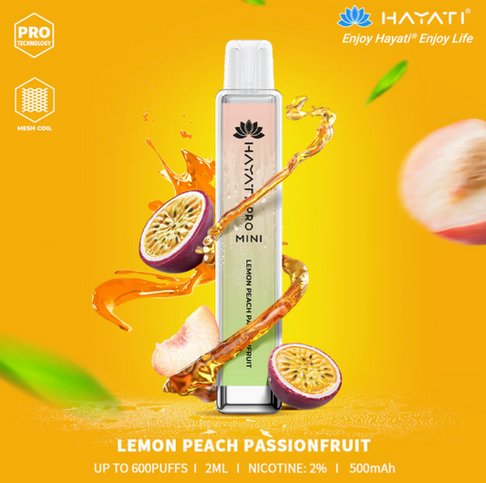 Lemon Peach Passionfruit 600 puffs