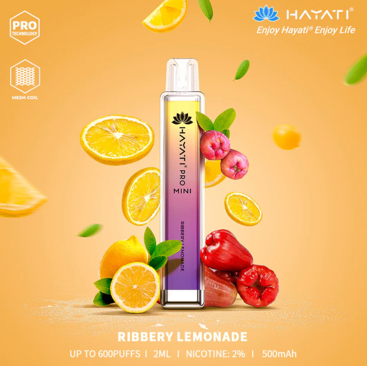 Riberry Lemonade 600 puffs