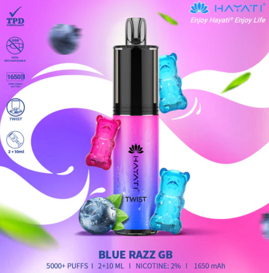 Blue Razz Gummy Bear 5000 puffs