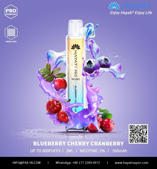 Blueberry Cherry Cranberry 600 puffs