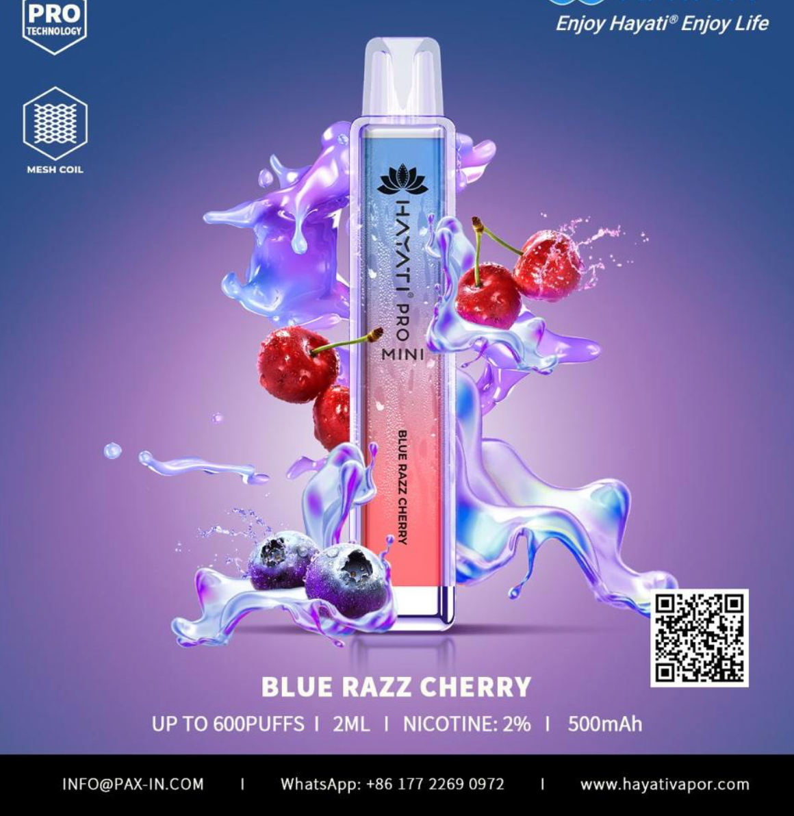 Blue Razz Cherry 600 puffs