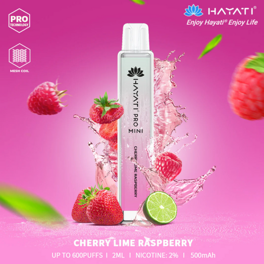 Cherry Lime Raspberry 600 puffs