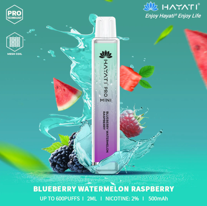 Blueberry Watermelon Raspberry 600 puffs