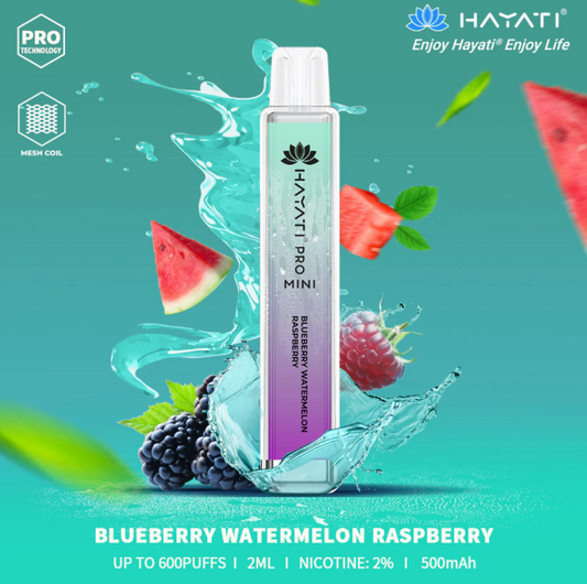 Blueberry Watermelon Raspberry 600 puffs